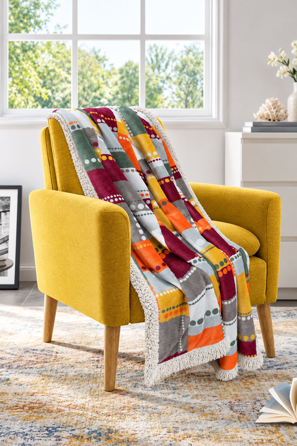 Plaid Game, dimensioni 130x160 cm, colorato ed elegante