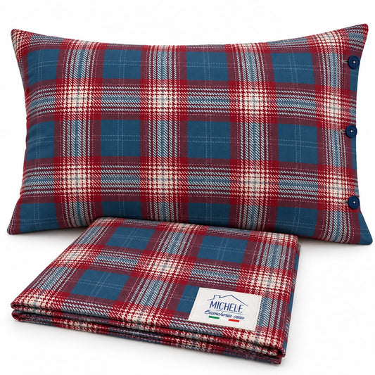 Copripiumino Matrimoniale Highland Check in Cotone 100% – Fantasia Tartan
