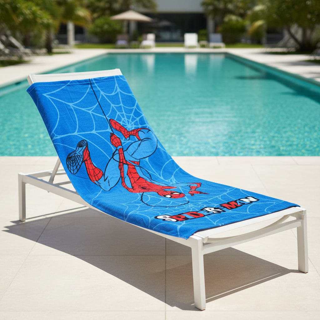 Telo Mare Microfibra 100x200 cm Spiderman – Leggero e Asciugatura Rapida