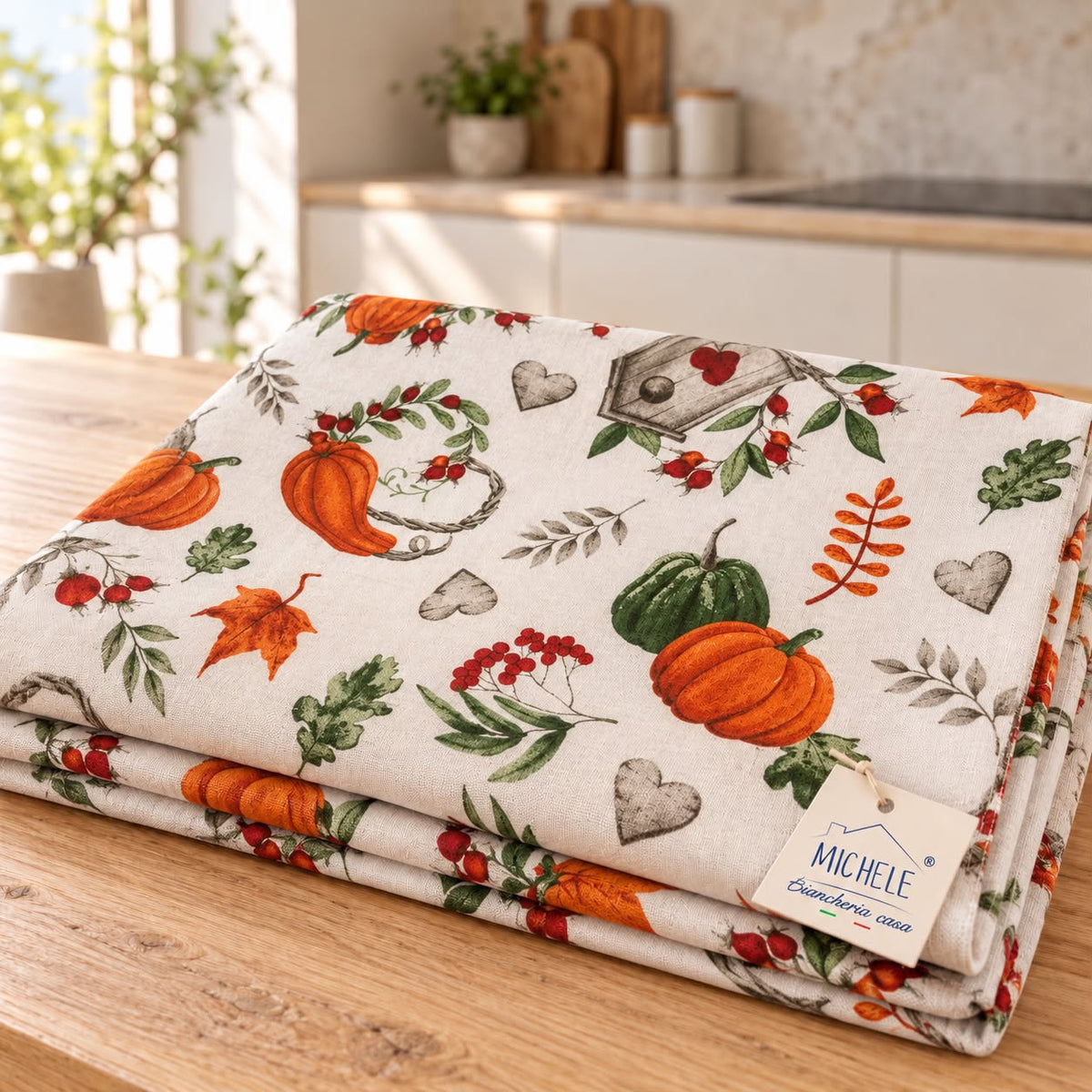 Tovaglia in Cotone 100% Raccolto d’Autunno – 6 e 8/12 Persone