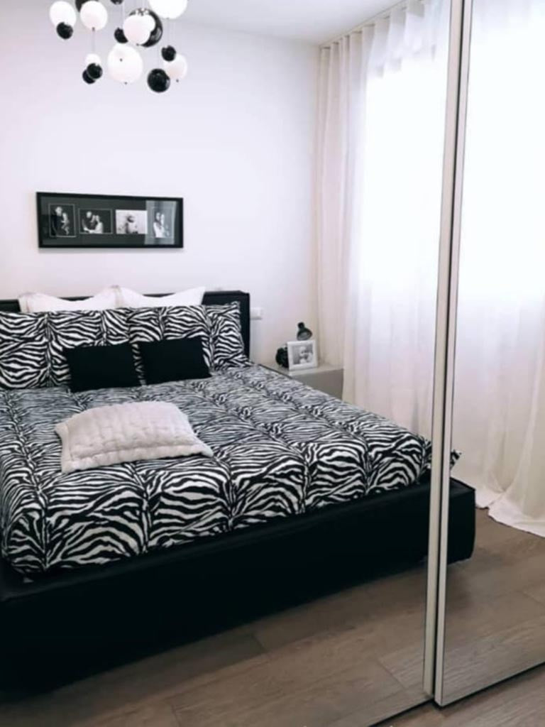 Completo letto Matrimoniale in cotone con fantasia zebrata