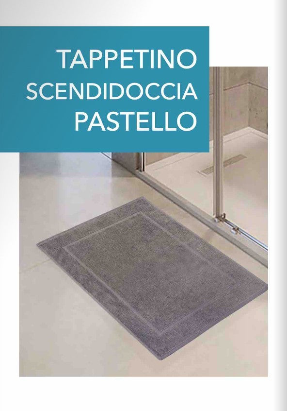 Tappeto bagno in tinta unita serie Pastello