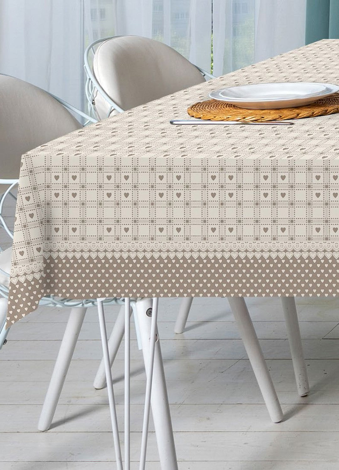 Tovaglia antimacchia modello Cuoricini