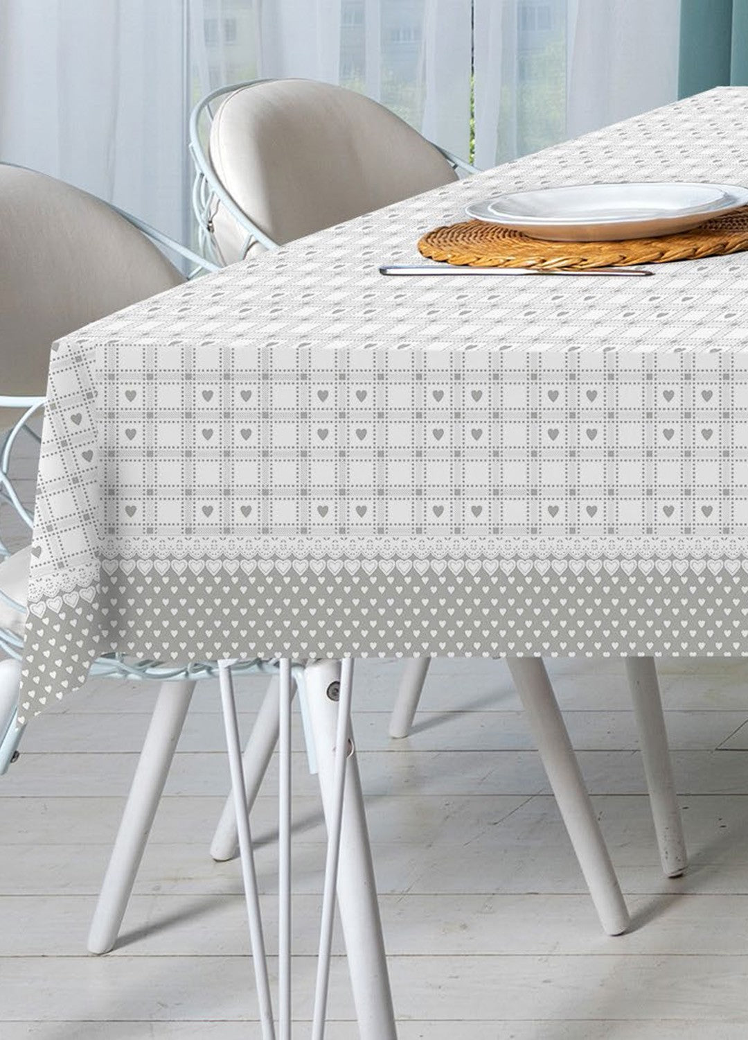 Tovaglia antimacchia modello Cuoricini