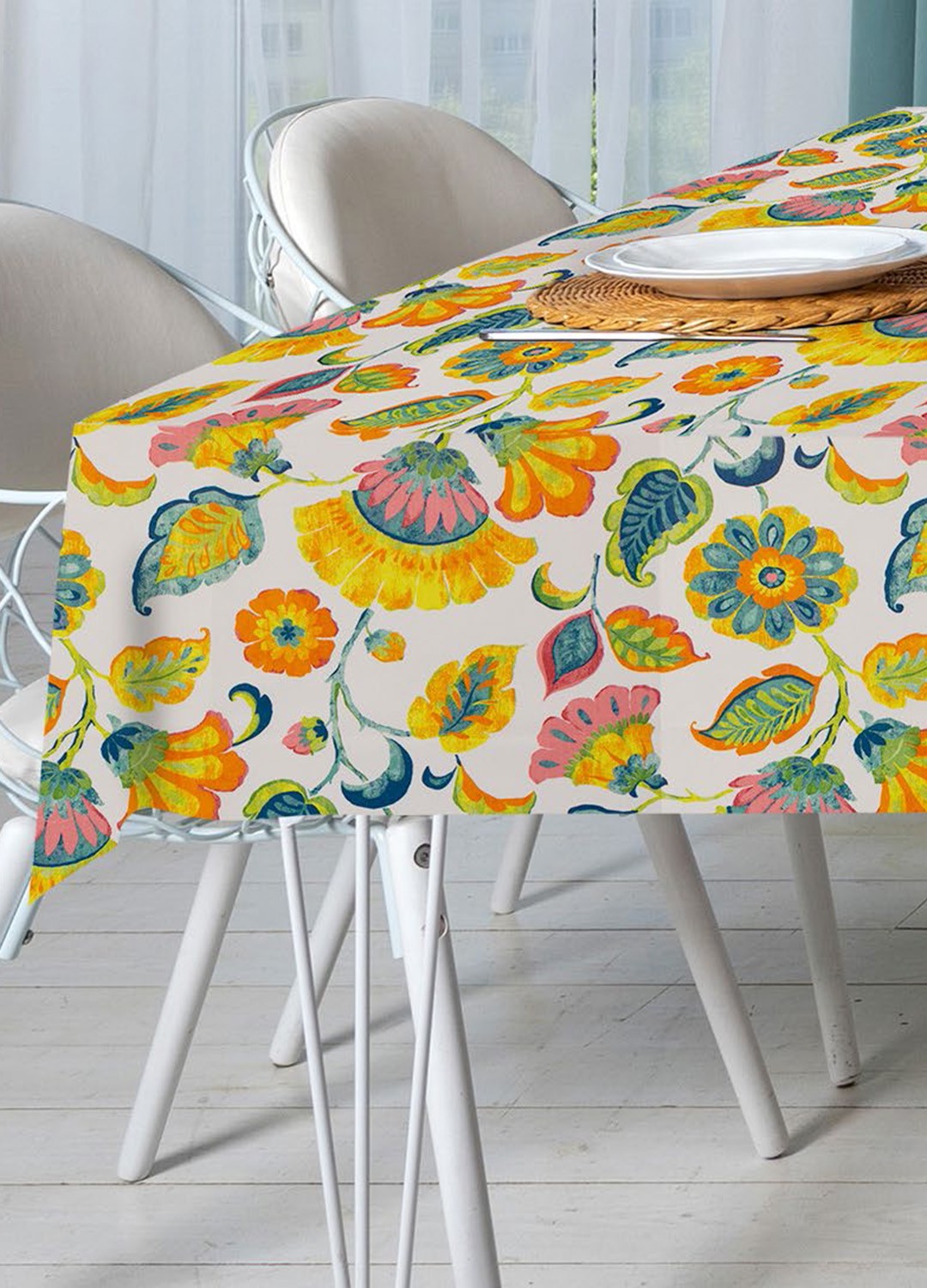 Tovaglia antimacchia fantasia Fiorita