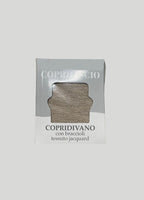Copridivano con braccioli in tessuto jacquard