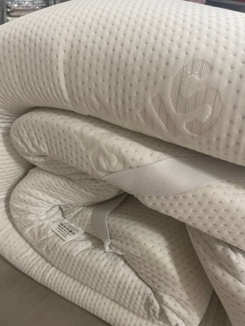 Topper in memory con fibra d'argento