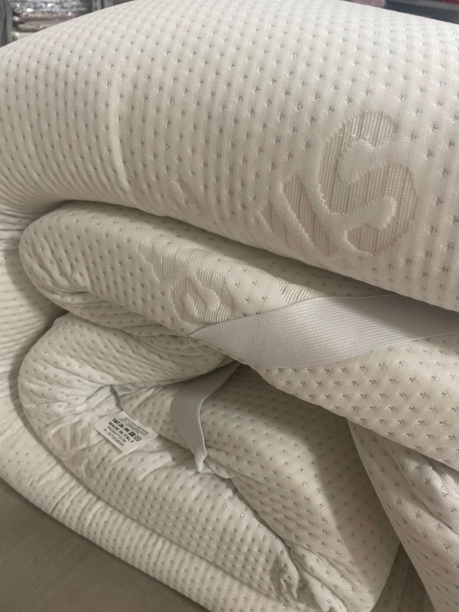 Topper in memory con fibra d'argento