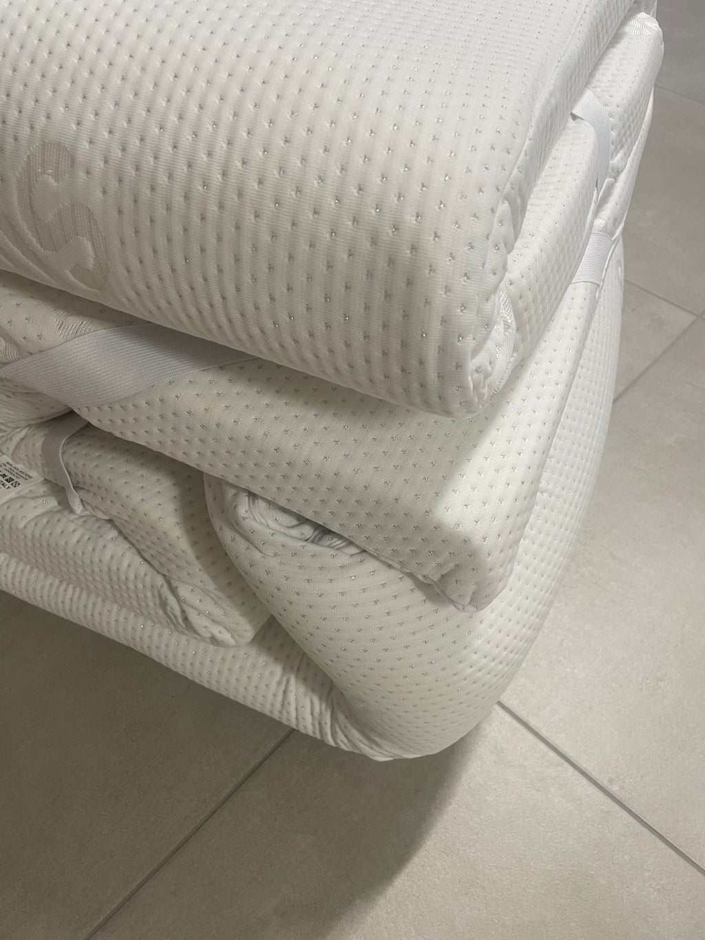 Topper in memory con fibra d'argento
