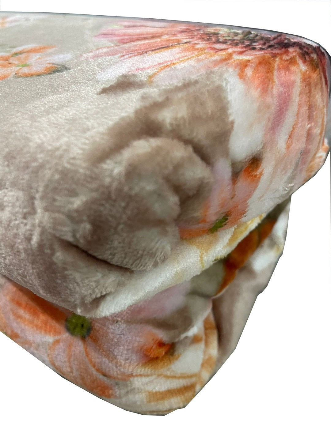 Coperta matrimoniale fantasia fiorita, modello Super Soft, con stampa digitale in morbido agnellato