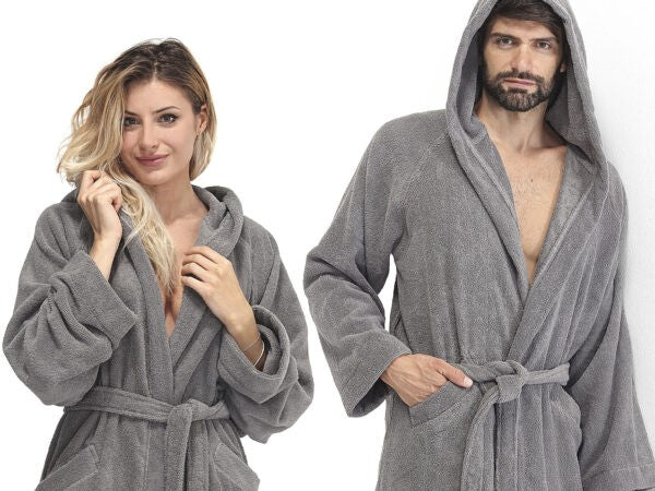 Accappatoio Daunex serie Smart in puro cotone, in tinta unita