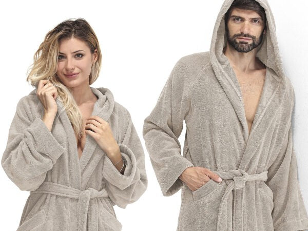 Accappatoio Daunex serie Smart in puro cotone, in tinta unita