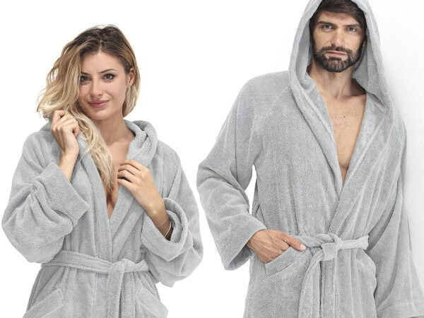 Accappatoio Daunex serie Smart in puro cotone, in tinta unita