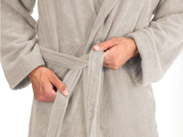 Accappatoio Daunex serie Smart in puro cotone, in tinta unita