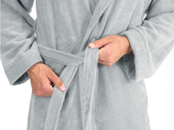 Accappatoio Daunex serie Smart in puro cotone, in tinta unita