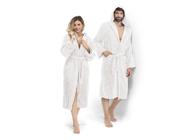 Accappatoio Daunex serie Smart in puro cotone, in tinta unita