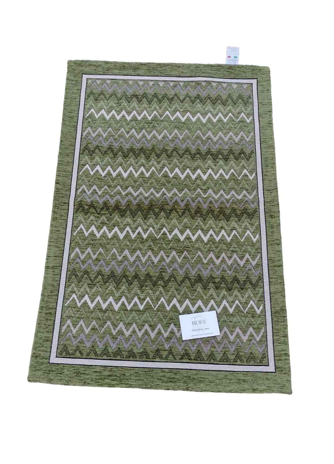 Tappeto in ciniglia con base antiscivolo serie Rigato per la cucina