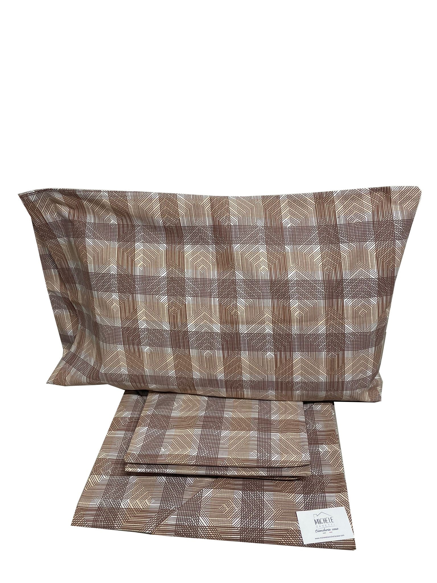 Completo Lenzuola Matrimoniale fantasia Bruxelles, prodotto italiano