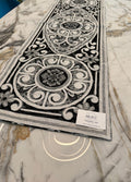 Runner 40x140 cm in Tessuto Gobelin, fantasia Andalusia Grigio
