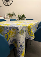 Tovaglia in puro cotone fantasia Limoncello, disponibile in diverse misure