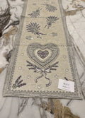 Runner 40x140 cm in Tessuto Gobelin, fantasia Lavanda