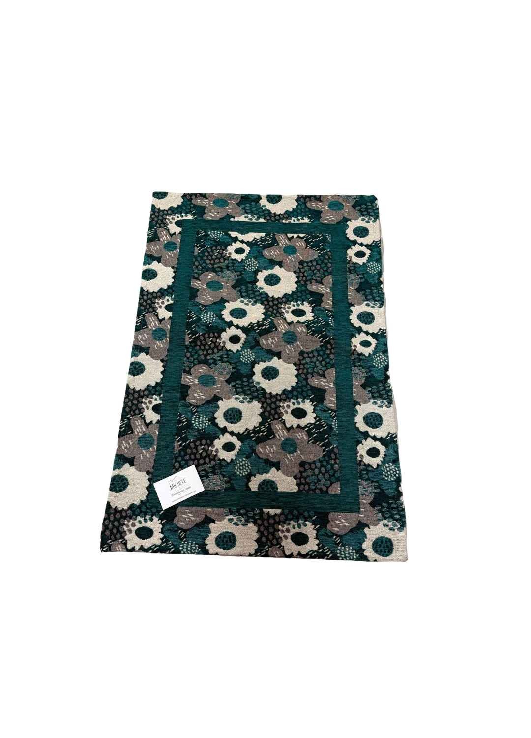 Tappeto in ciniglia con base antiscivolo serie Andy, colore antracite o ottanio, disponibile in varie misure