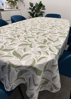 Tovaglia in puro cotone fantasia Felce Verde, disponibile in diverse misure