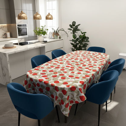 Tovaglia in puro cotone fantasia Fragole, disponibile in diverse misure