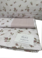 Completo Lenzuola Matrimoniale fantasia Bocciolo, prodotto italiano