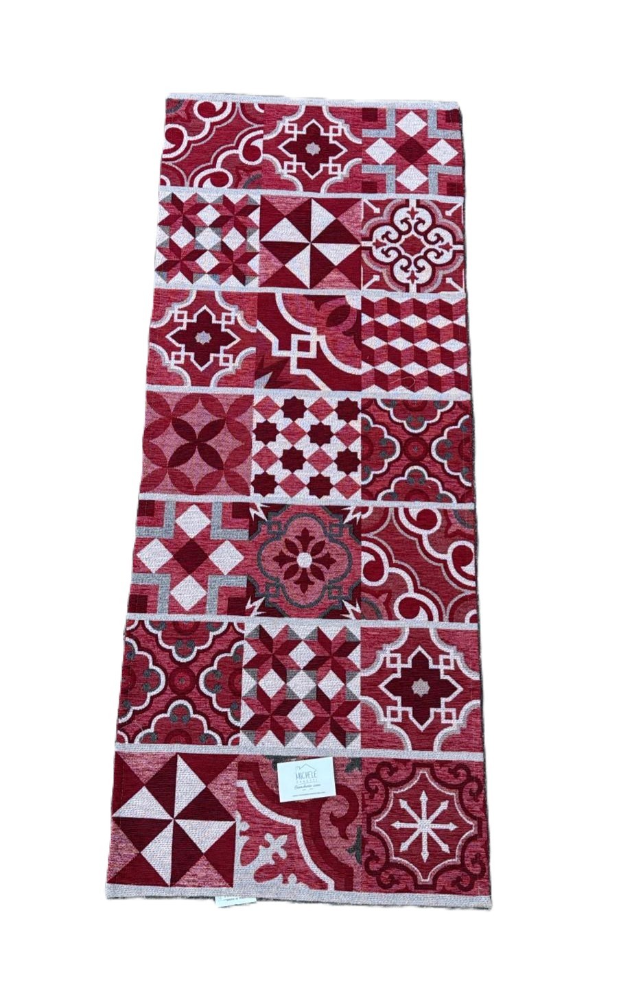 Tappeto in ciniglia con base antiscivolo serie Cementine