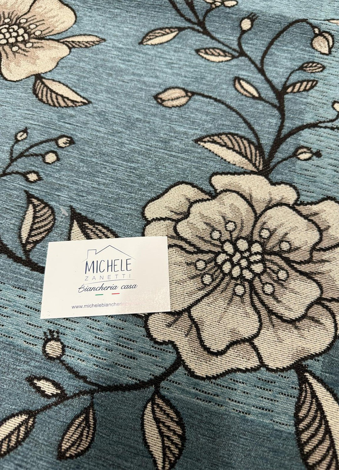 Tappeto in ciniglia con base antiscivolo serie Elisir, colore salvia, ottanio e grigio, disponibile in varie misure