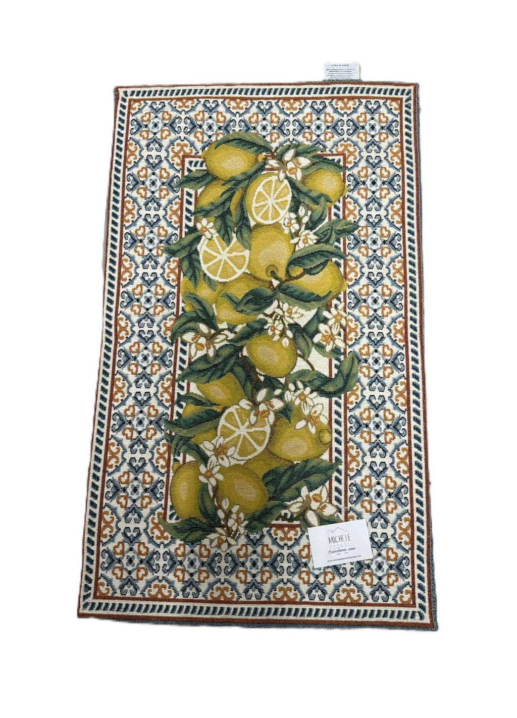 Tappeto in ciniglia con base antiscivolo serie Amalfi, disponibile in varie misure