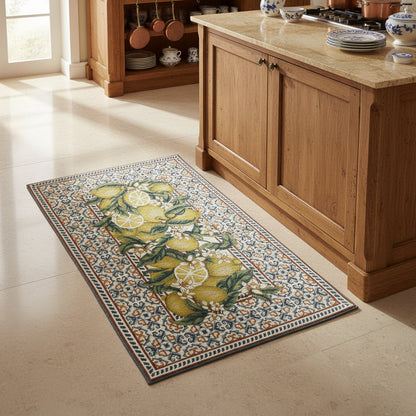 Tappeto in ciniglia con base antiscivolo serie Amalfi, disponibile in varie misure