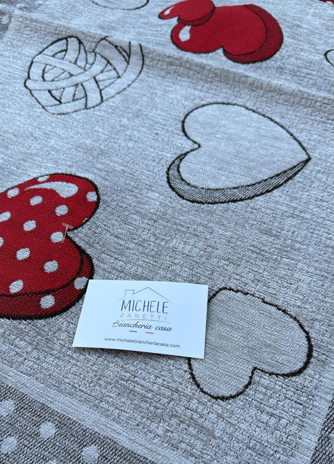 Tappeto in ciniglia con base antiscivolo serie Valentine per la cucina