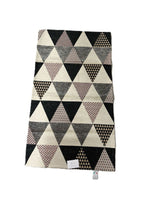 Tappeto in ciniglia con base antiscivolo serie Triangoli per la cucina