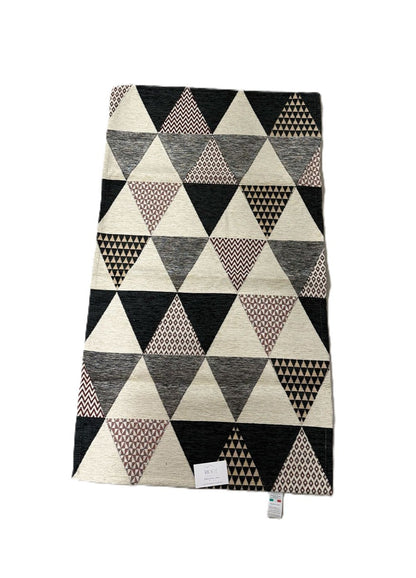 Tappeto in ciniglia con base antiscivolo serie Triangoli per la cucina