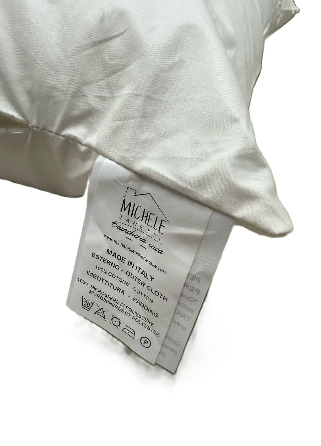 Guanciale High Performance in Fibra Poliestere con Rivestimento 100% Cotone