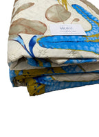 Trapuntino matrimoniale in morbida microfibra, fantasia Stella Marina