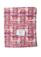 Trapuntino matrimoniale in morbida microfibra, fantasia Quadretto