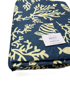 Trapuntino matrimoniale in morbida microfibra, fantasia Corallo