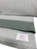 Completo Lenzuola Matrimoniale in cotone fantasia Puntinato Verde, prodotto italiano