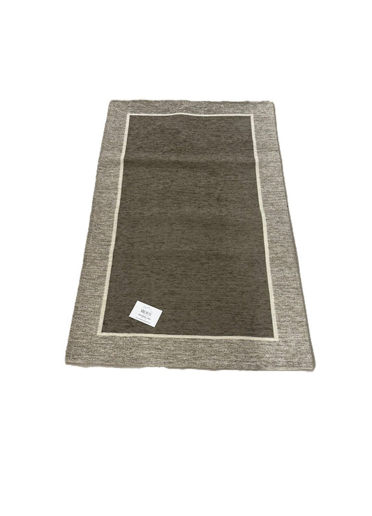 Tappeto in Ciniglia 65x115 cm Modello Roma – Antiscivolo, Bordo a Contrasto