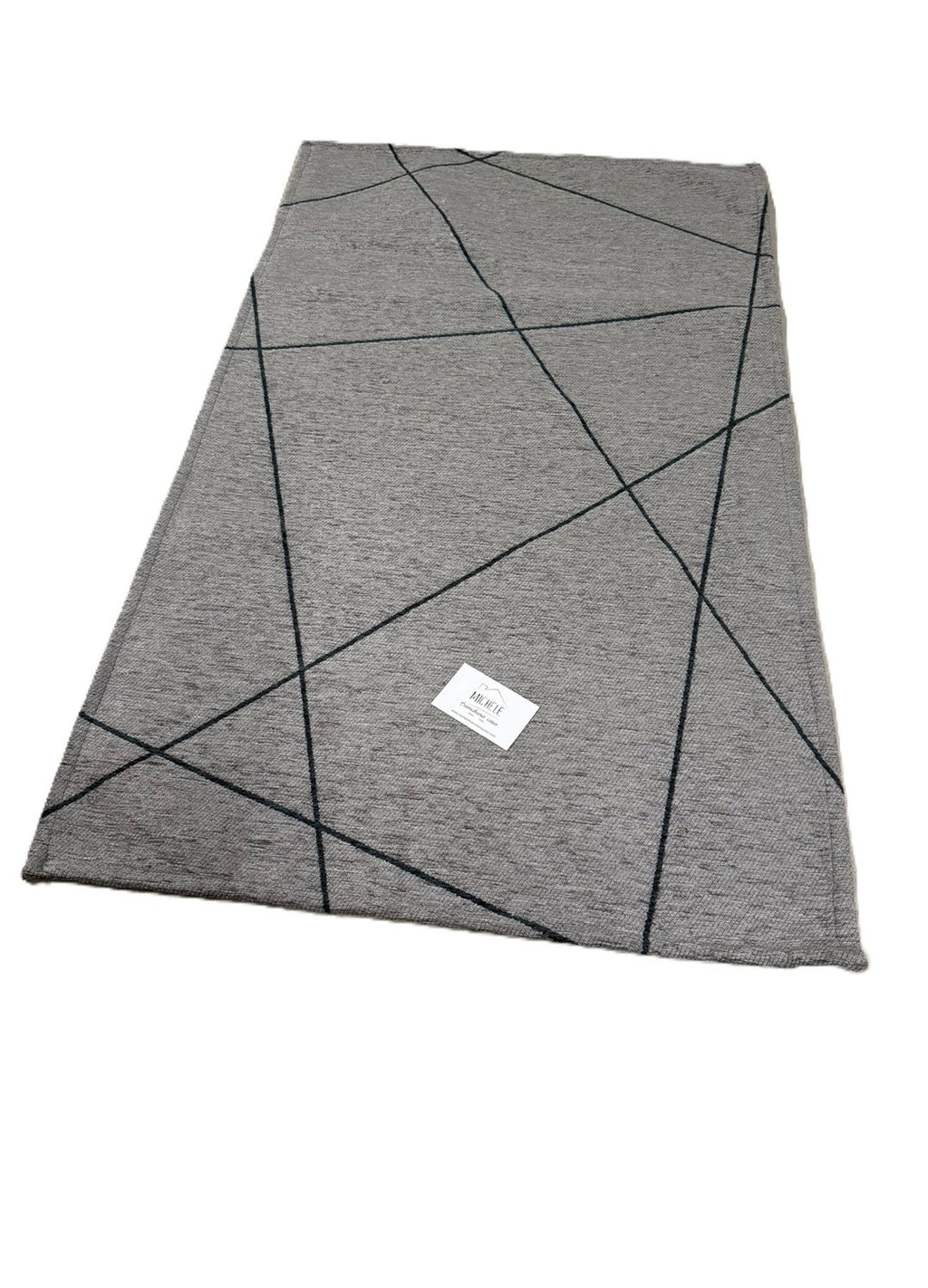 Tappeto in Ciniglia 65x115 cm Modello Quarzo – Geometrico, Antiscivolo