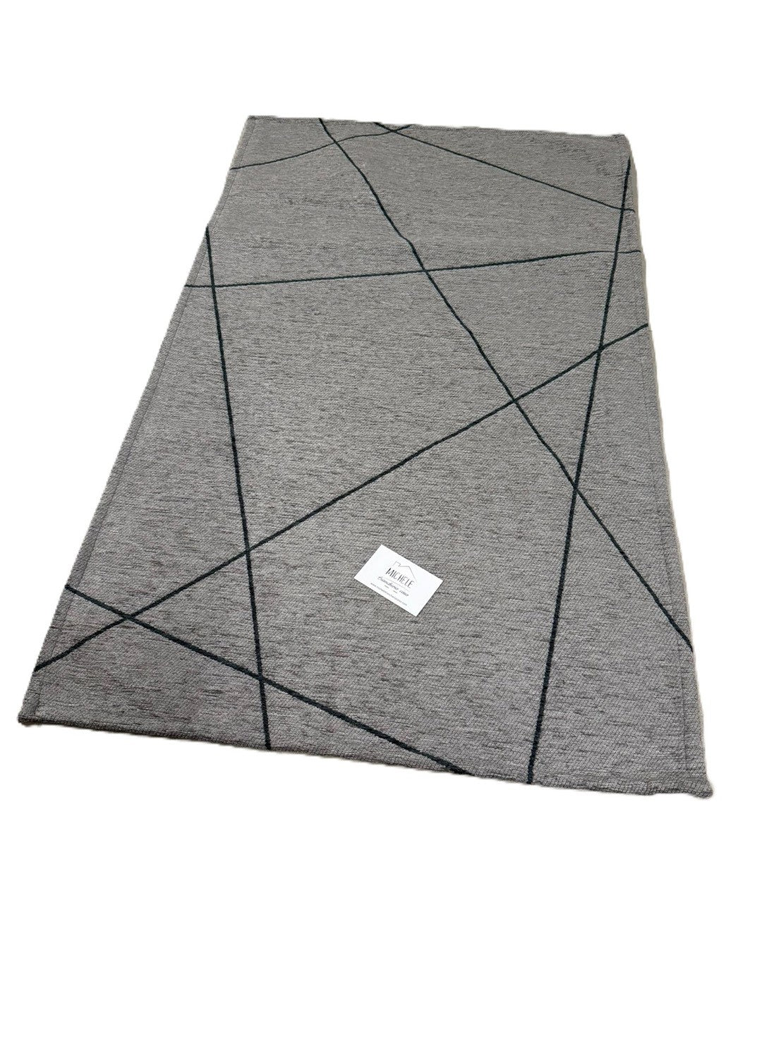 Tappeto in Ciniglia 65x115 cm Modello Quarzo – Geometrico, Antiscivolo