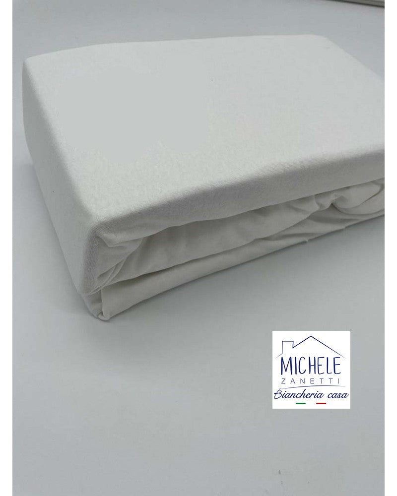 Lenzuolo Letto Singolo da sotto, in tinta unita in jersey