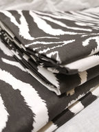 Completo Lenzuola Letto Singolo in cotone con fantasia zebrata