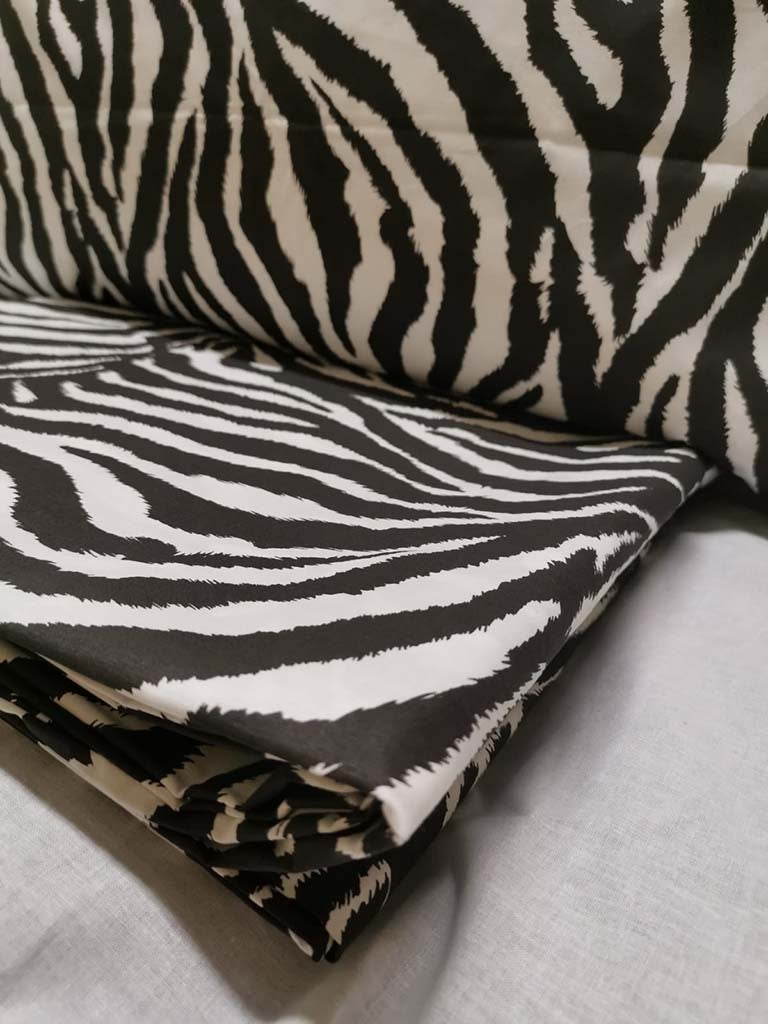 Copripiumino letto Singolo in cotone fantasia zebrata