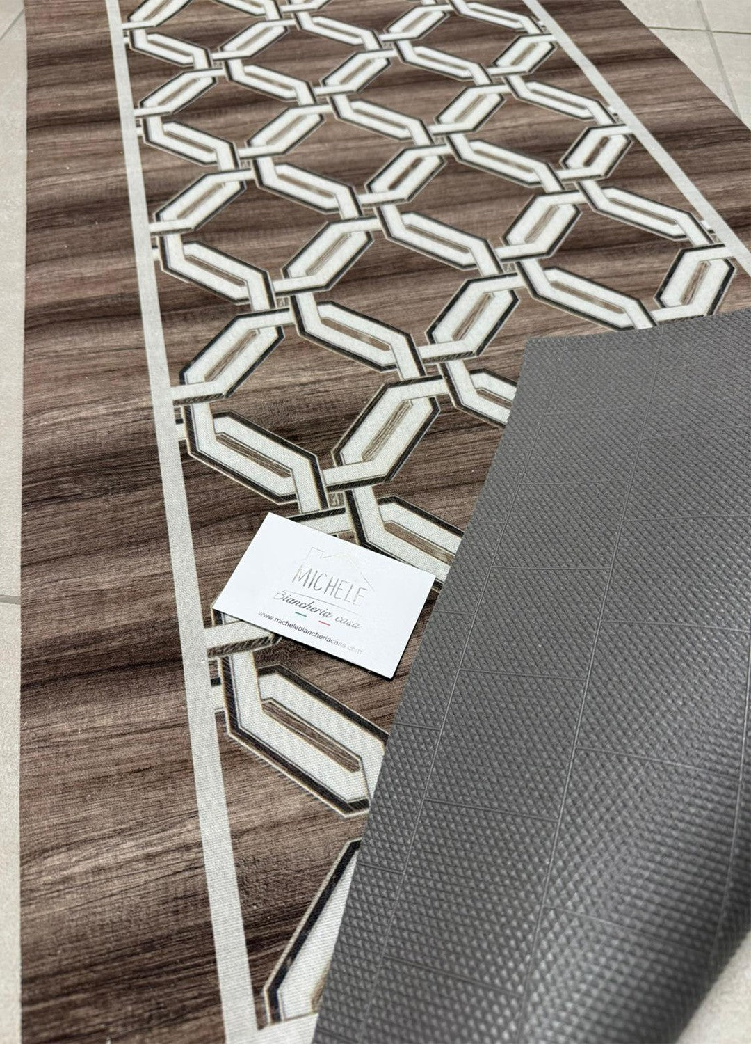 Tappeto Cucina a metro Fantasia Decò in PVC H 50 cm - lunghezza a scelta, con antiscivolo