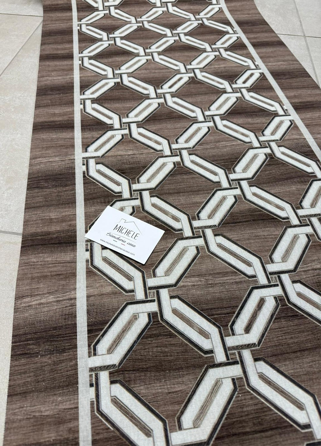 Tappeto Cucina a metro Fantasia Decò in PVC H 50 cm - lunghezza a scelta, con antiscivolo