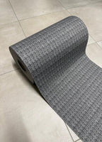 Tappeto Cucina a metro Fantasia Rattan Grigio in PVC H 50 cm - lunghezza a scelta, con antiscivolo